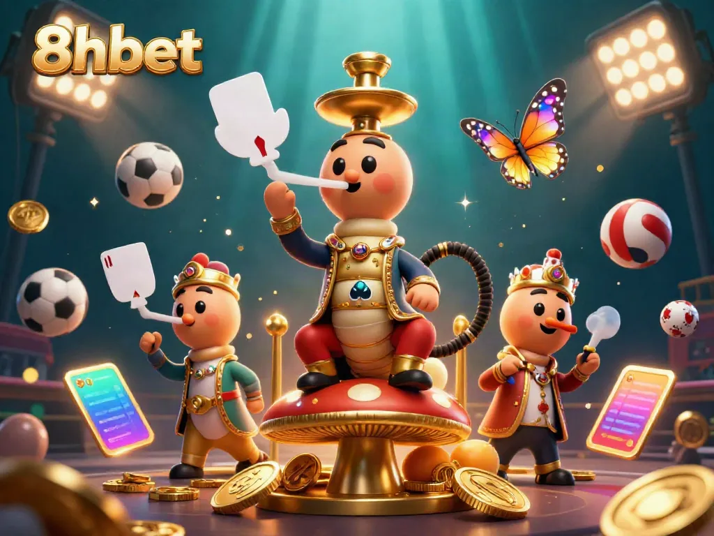 Experience the thrilling world of 8xbet with dynamic casino elements and engaging characters.
