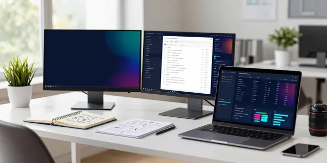 SEO specialist utilizing an instant indexing tool in a modern workspace.