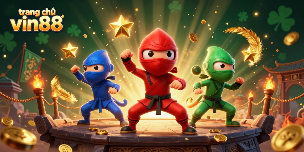 Engage with the vibrant action of trang chủ vin88 as ninja chameleons perform in an exciting casino scene.